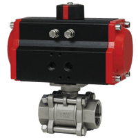 Dwyer 3-Piece NPT Stainless Steel Ball Valve, Series WE02